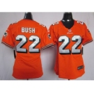 nike women nfl jerseys miami dolphins #22 bush orange[nike]