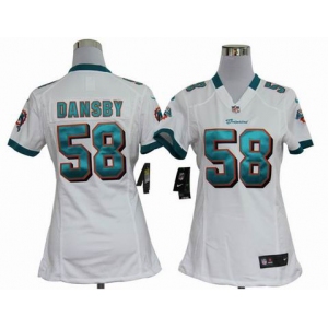 nike women nfl jerseys miami dolphins #58 dansby white[nike]