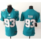 nike women nfl jerseys miami dolphins #93 suh green[nike]