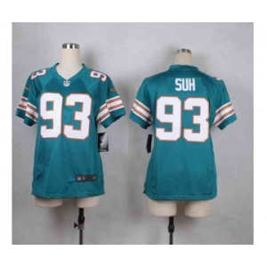 nike women nfl jerseys miami dolphins #93 suh green[nike]