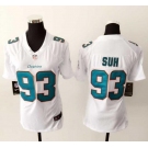 nike women nfl jerseys miami dolphins #93 suh white[nike]