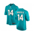 Youth Miami Dolphins #14 Sherfield Aqua Vapor Untouchable Limited Stitched Jersey