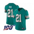 Youth Miami Dolphins #21 Eric Rowe Aqua Green Alternate Vapor Untouchable Limited Player 100th Season Football Jersey