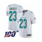 Youth Miami Dolphins #23 Cordrea Tankersley White Vapor Untouchable Limited Player 100th Season Football Jersey