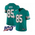 Youth Miami Dolphins #85 Mark Duper Aqua Green Alternate Vapor Untouchable Limited Player 100th Season Football Jersey