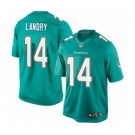 Youth Nike Miami Dolphins #14 Jarvis Landry Aqua Green Team Color NFL Jersey