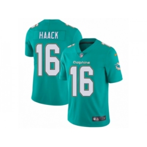 Youth Nike Miami Dolphins #16 Matt Haack Aqua Green Team Color Vapor Untouchable Limited Player NFL Jersey