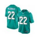 Youth Nike Miami Dolphins #22 T.J. McDonald Limited Aqua Green Team Color NFL Jersey