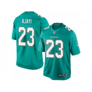 Youth Nike Miami Dolphins #23 Jay Ajayi Limited Aqua Green Team Color NFL Jersey