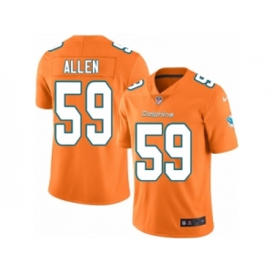 Youth Nike Miami Dolphins #59 Chase Allen Limited Orange Rush Vapor Untouchable NFL Jersey