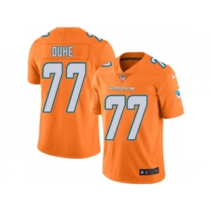 Youth Nike Miami Dolphins #77 Adam Joseph Duhe Limited Orange Rush NFL Jersey