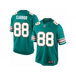 Youth Nike Miami Dolphins #88 Leonte Carroo Limited Aqua Green Alternate NFL Jersey