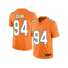 Youth Nike Miami Dolphins #94 Robert Quinn Orange Stitched NFL Limited Rush Jersey