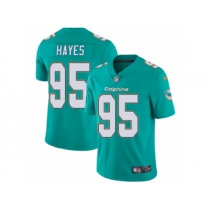 Youth Nike Miami Dolphins #95 William Hayes Vapor Untouchable Limited Aqua Green Team Color NFL Jersey