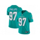 Youth Nike Miami Dolphins #97 Jordan Phillips Vapor Untouchable Limited Aqua Green Team Color NFL Jersey