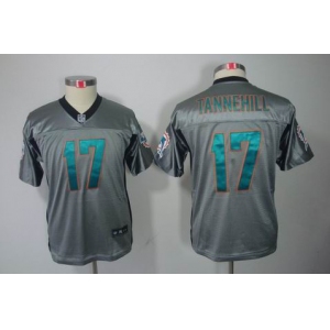 nike youth nfl jerseys miami dolphins #17 tannehill grey[Elite shadow]