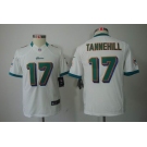 nike youth nfl jerseys miami dolphins #17 tannehill white[nike limited]