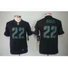 nike youth nfl jerseys miami dolphins #22 bush black[nike impact limited]