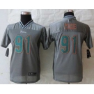 nike youth nfl jerseys miami dolphins #91 wake grey[nike vapor]