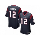 Men Nike Houston Texans #12 Bruce Ellington Game Navy Blue Team Color NFL Jersey