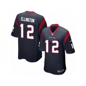 Men Nike Houston Texans #12 Bruce Ellington Game Navy Blue Team Color NFL Jersey