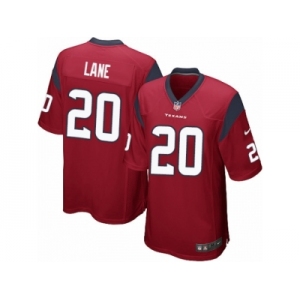 Men Nike Houston Texans #20 Jeremy Lane Game Red Alternate NFL Jersey