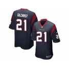 Men Nike Houston Texans #21 Marcus Gilchrist Game Navy Blue Team Color NFL Jersey