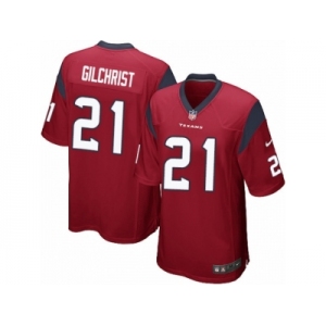 Men Nike Houston Texans #21 Marcus Gilchrist Game Red Alternate NFL Jersey