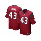 Men Nike Houston Texans #43 Corey Moore Game Red Alternate NFL Jersey