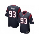 Men Nike Houston Texans #93 Joel Heath Game Navy Blue Team Color NFL Jersey
