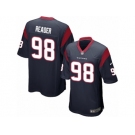 Men Nike Houston Texans #98 D.J. Reader Game Navy Blue Team Color NFL Jersey