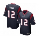 Men's Houston Texans #12 Kenny Stills Game Navy Blue Team Color Football Jersey
