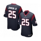 Men's Houston Texans #25 Duke Johnson Jr Game Navy Blue Team Color Football Jersey