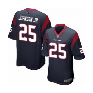 Men's Houston Texans #25 Duke Johnson Jr Game Navy Blue Team Color Football Jersey