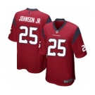 Men's Houston Texans #25 Duke Johnson Jr Game Red Alternate Football Jersey