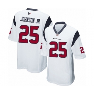 Men's Houston Texans #25 Duke Johnson Jr Game White Football Jersey