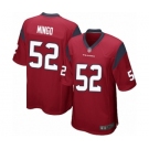 Men's Houston Texans #52 Barkevious Mingo Game Red Alternate Football Jersey