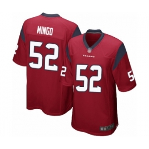 Men's Houston Texans #52 Barkevious Mingo Game Red Alternate Football Jersey