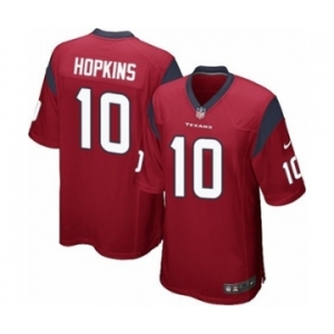 Men's Nike Houston Texans #10 DeAndre Hopkins Game Red Alternate NFL Jersey