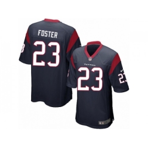 Men's Nike Houston Texans #23 Arian Foster Game Navy Blue Team Color NFL Jersey