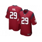 Men's Nike Houston Texans #29 Andre Hal Game Red Alternate NFL Jersey
