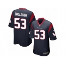 Men's Nike Houston Texans #53 Max Bullough Game Navy Blue Team Color NFL Jersey
