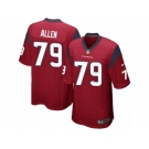 Men's Nike Houston Texans #79 Jeff Allen Game Red Alternate NFL Jersey