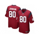 Men's Nike Houston Texans #80 Andre Johnson Game Red Alternate NFL Jersey