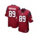 Men's Nike Houston Texans #89 Stephen Anderson Game Red Alternate NFL Jersey