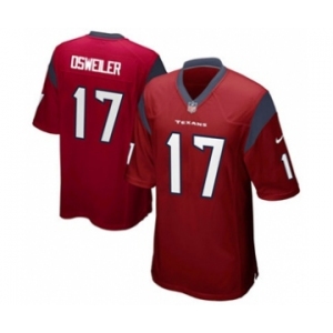 nike nfl jerseys houston texans #17 osweiler red[game]