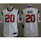 nike nfl jerseys houston texans #20 ed reed white[game]