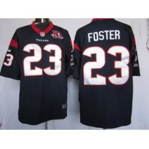 nike nfl jerseys houston texans #23 foster blue[game 10th patch]