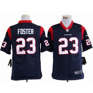 nike nfl jerseys houston texans #23 foster blue[game]
