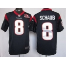 nike nfl jerseys houston texans #8 schaub blue[game 10th patch]